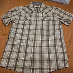 Cody James Authentic Western Apparel Men's Plaid Short Sleeve Button Down Shirt!